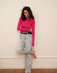 Pink Cashmere Long-Sleeve Body