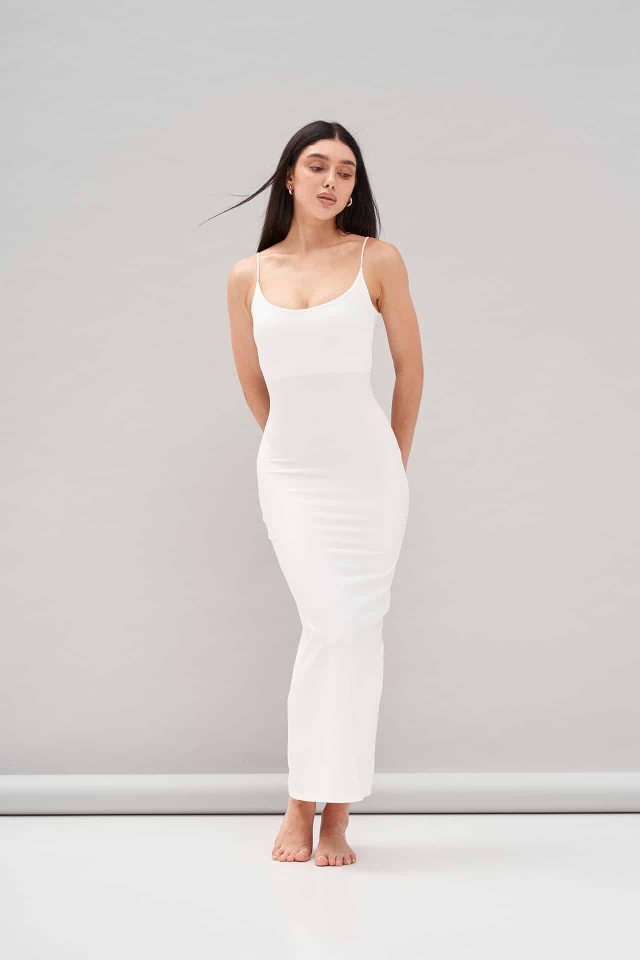 White skin dress