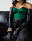 Emerald corset ‘SATIN’