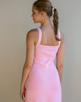 DRESS MINI TEXTURED PINK