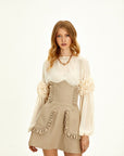 Beige Corset Skirt